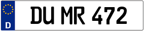 Trailer License Plate